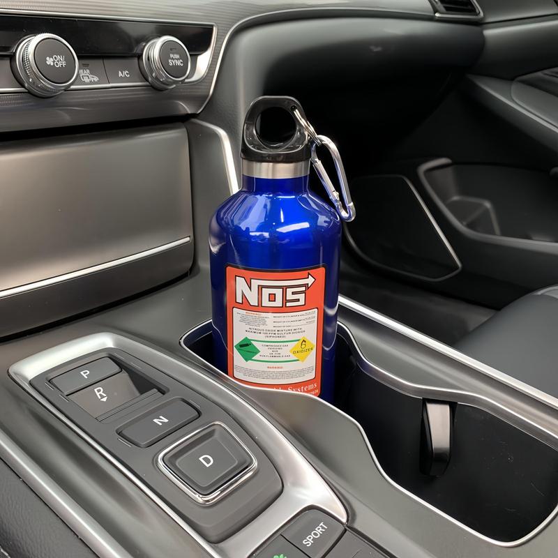 Product Introduction of Car NOS Water Bottle, 1 Count 500ML Stainless Steel Water Bottle, Car Water Cup, Car Interior Accessories for Men & Women, Tumbler, Insulated, Flask, Car Products 6