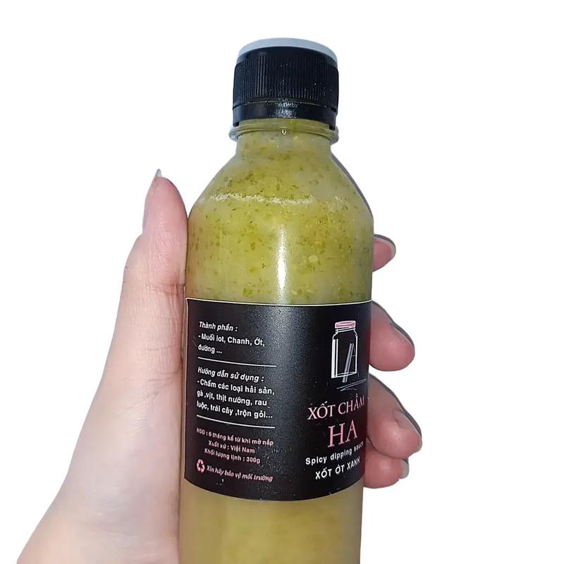  Nước chấm hải sản vị ớt xanh làm thủ công tại nhà không sữa đặc - Gia vị đa dụng cho đồ luộc hải sản thịt gà và nhiều hơn nữa Nước Sốt Chua Tương 