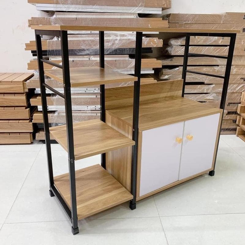 Kệ lò vi sóng kệ để lò nướng nhà bếp đa năng có ngăn tủ 70x78x30cm Kitchen