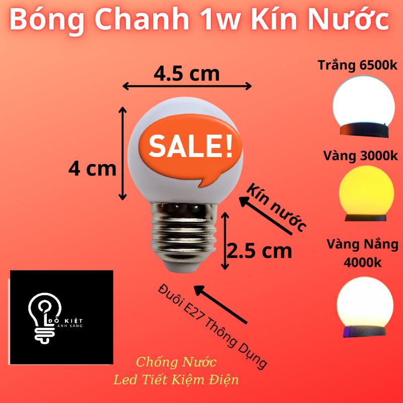 Bóng Đèn Đổi Màu Tự Động 1w/3w Trang Trí Ngoài Trời. bóng  đèn 2
