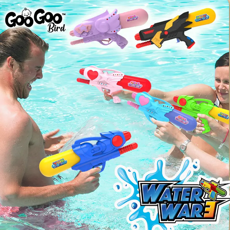 GOOGOO BIRD Children Water Gun Toys High Pressure Medium Size Long Range Water Gun Mainan Air Blasters Toy Guns