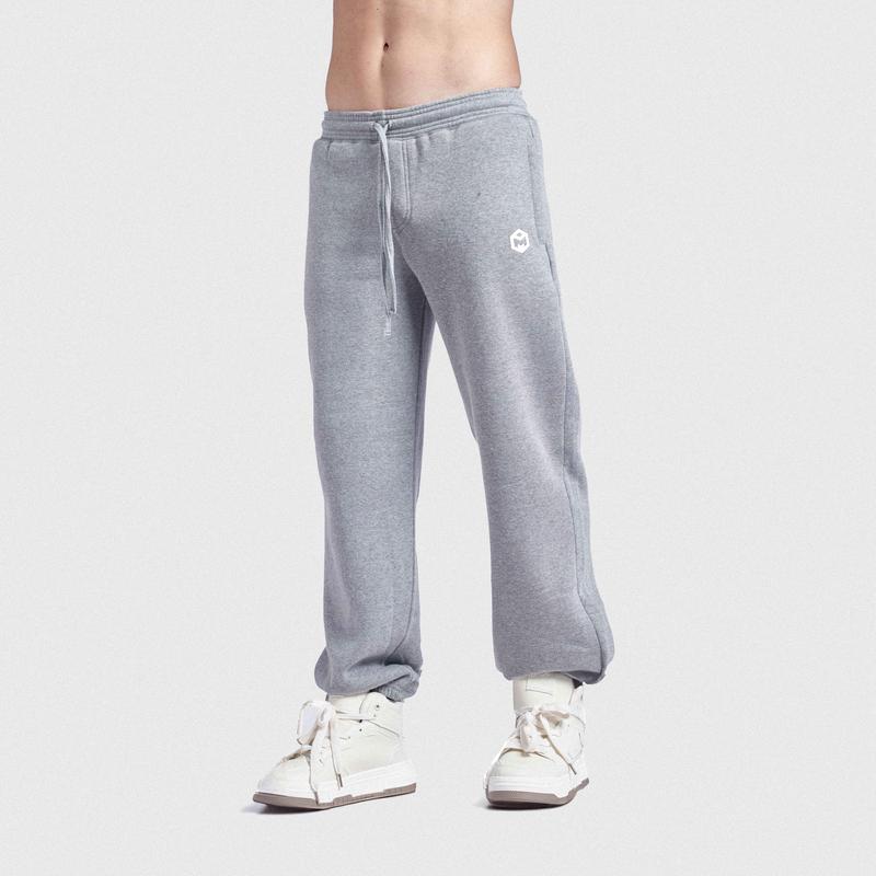 Quần jogger dáng bigsize, oversize, thụng lót bông rút gấu form suông vải nỉ cotton G12227 (cotton, suông, bigsize, oversize, dáng rộng, nam nữ)