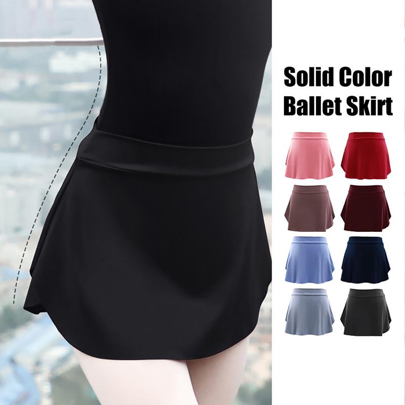 Product Introduction of Dance Ballet Skirt Elastic Short Underdress Summer Performance Half Skirt Dance Practice Suit Gymnastics A-Line Skirt #448977 35