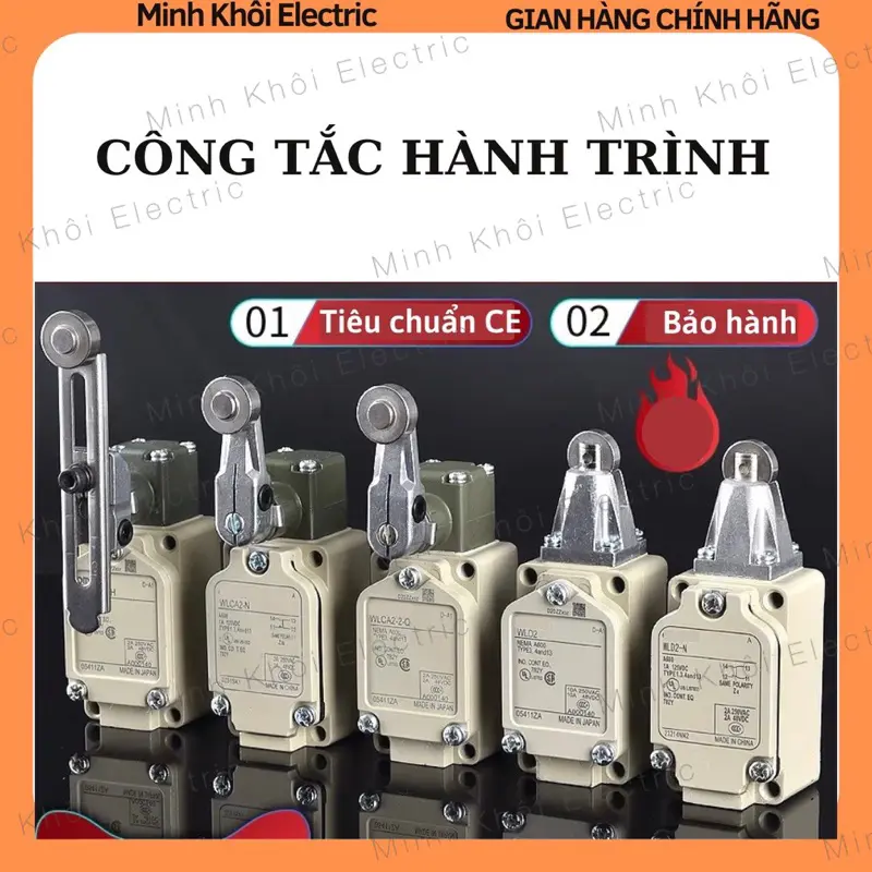 Công tắc hành trình WLCA12-2N , WLCA2-N , WLCA2-2N , WLCD2, công tắc dạng lò xo, cong tac giới hạn