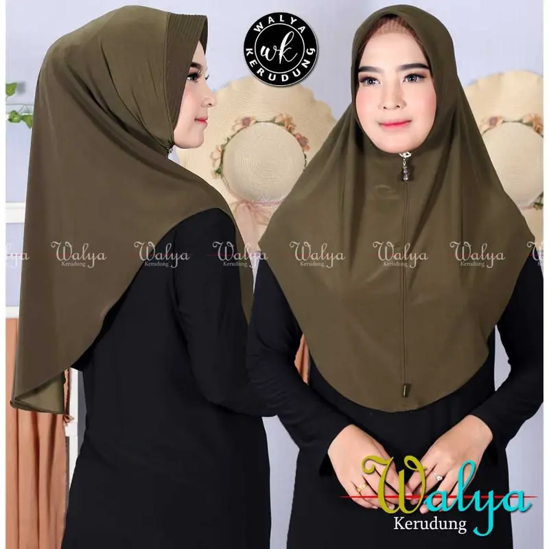 Walya Kerudung Hijab Bergok Polos Oval Ukuran L Jersey Korea Nyaman Instan Hitam Muslim Pad Standar Bahan Import Jahitan Rapi Pet Antem Cocok Untuk Kegiatan Kasual Di Semua Musim 0