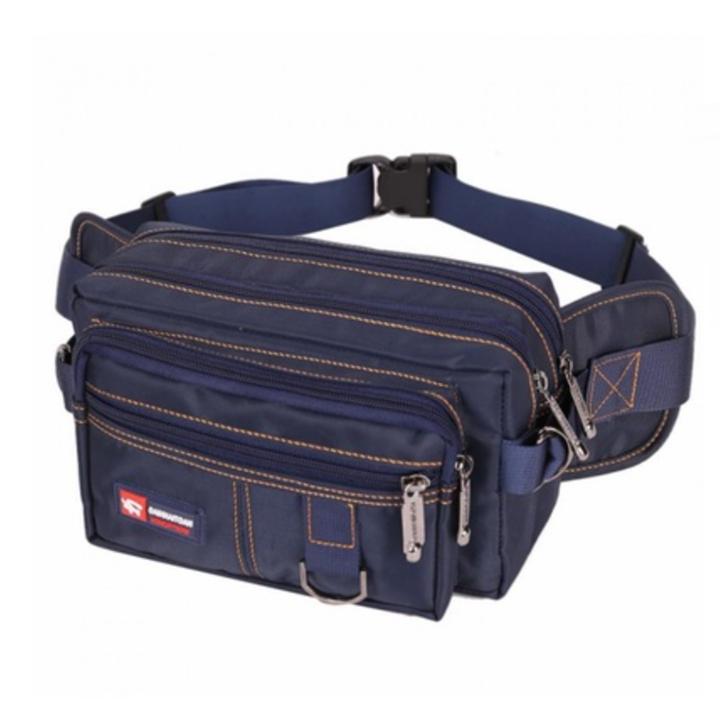 Túi đeo bụng đeo ngực vải mềm mại nhiều ngăn đa năng chống thấm nước cho nam nữ hàng cao cấp size 22cm