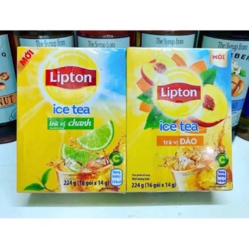 ￼Hộp Trà Lipton Vị Chanh Mật Ong - Vị Đào 192g (16 gói)