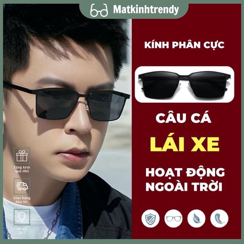 MÃ M1 Kính Râm Phân Cực Kính Mát Thời Trang Nam Nữ Mắt Kính Thể Thao Kính Chống Nắng Đi Đường Lái Xe Chống UV Chống Chói Giảm Hơi Nước Mắt Kính Kính Nam Đen Ngầu Gọng Chữ Nhật Hợp Kim Đạp Xe Câu Cá Đi Phượt Du Lịch Thích Hợp Hoạt Động Thể Thao Ngoài Trời