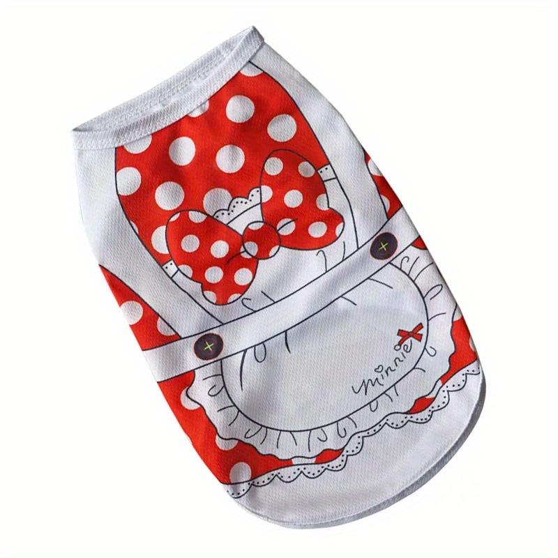 Product Introduction of Pet Dogs and Cats Spring and Summer Thin Mesh Cartoon Printed Vests for Small and Medium-sized Dogs Breathable Clothes 13