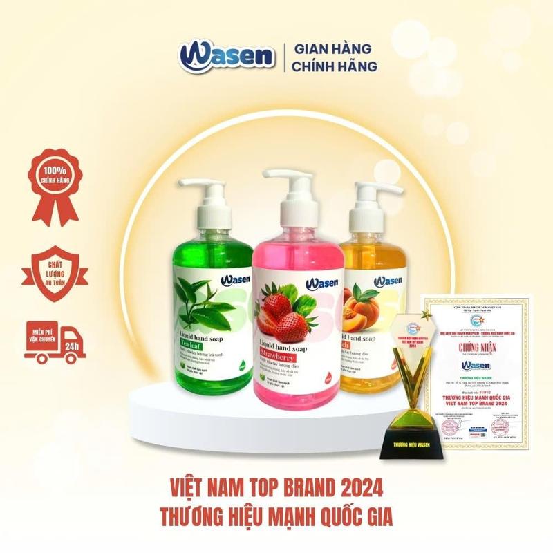 MUA LÀ CÓ QUÀ COMBO 3 CHAI NƯỚC RỬA TAY WASEN 500ML KHÁNG KHUẨN - RỬA SẠCH NHẸ NHÀNG SẠCH SẼ