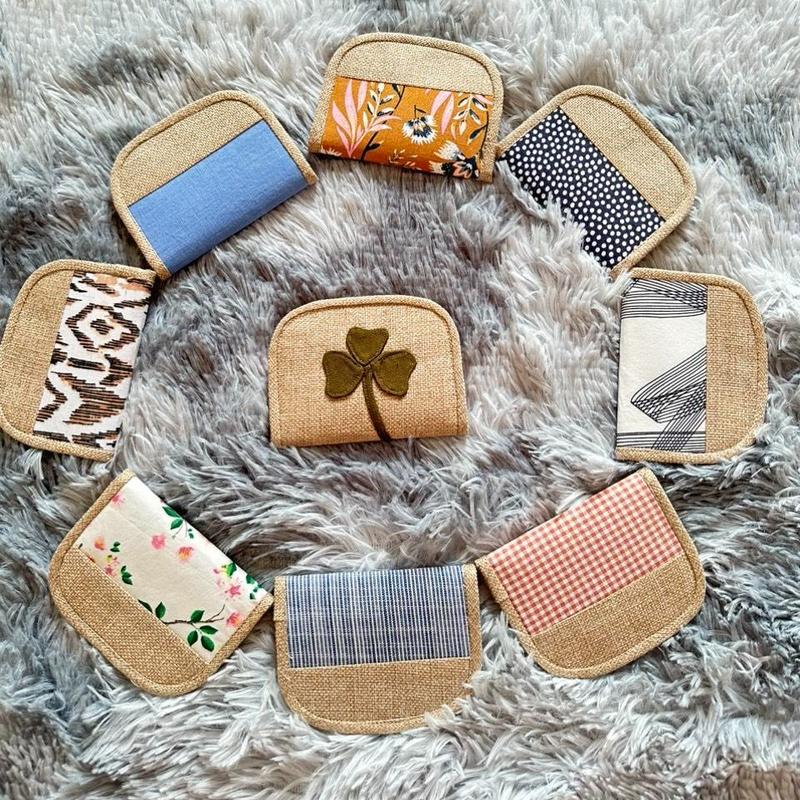 Ví vải mini handmade nhỏ gọn nhiều màu/Ví mini đựng card/ đựng tiền Wallet Cotton