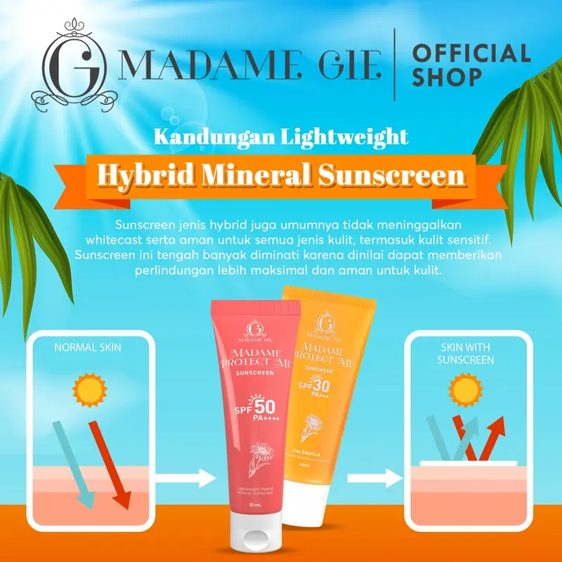 ( READY STOK ) Madame Gie Protect Me Sunscreen SPF 30 PA +++ With Calendula  BPOM 3