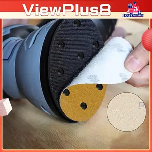 10Pcs Amplas Bulat 5 Inch P80/P120/P240/P400 Sand Paper Disc Tempel Velcro
