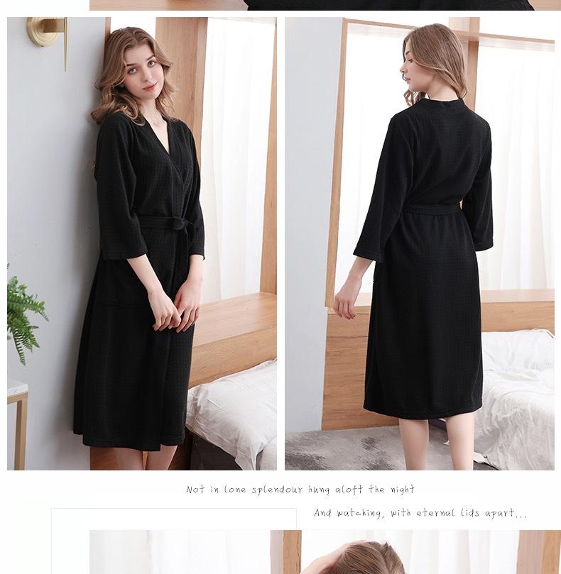 Product Introduction of Stylish Bathrobes for Men and Women  for Hotel Wholesale Wide and Absorbent Bathrobes for Relaxing 9