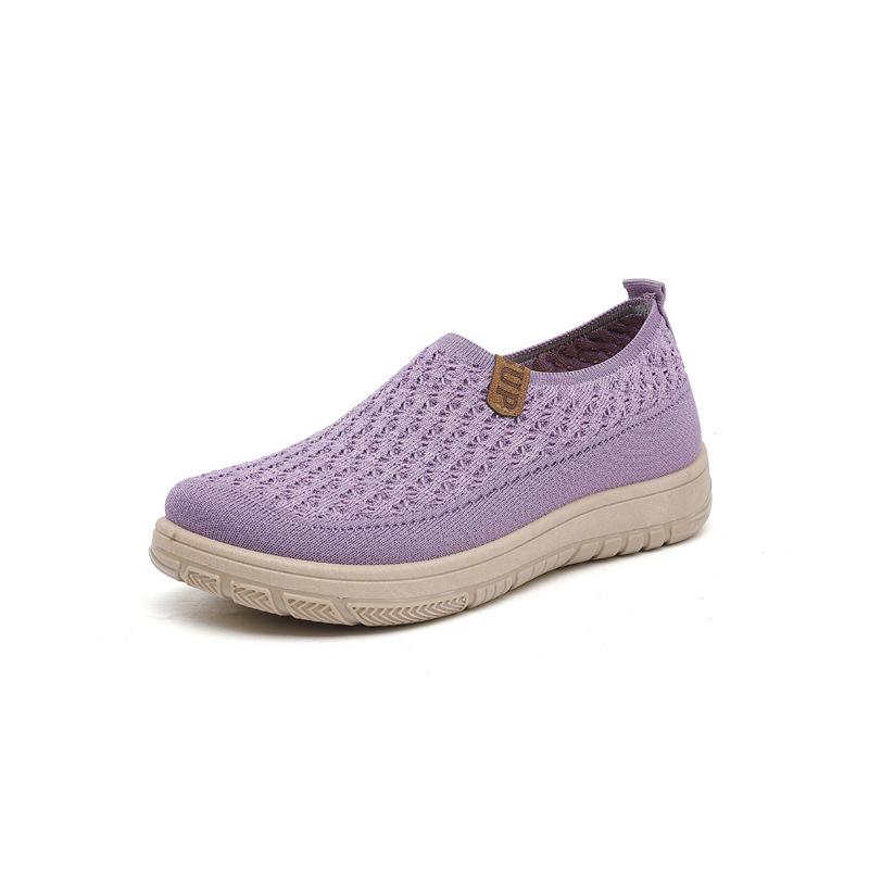 Product Introduction of [Quality Assurance] Sports Spring and Summer Shoes for Women, Solid Color Casual Shoes, Slip-On Lazy Shoes, Soft Sole Comfortable Flat Shoes, Women's Cloth Shoes 16