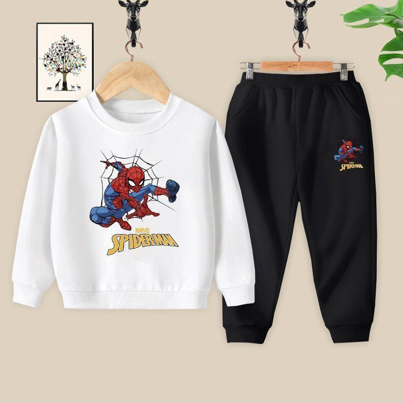 Bộ Áo Len Người Nhện Cho Trẻ Em Và Em Bé, Thích Hợp Cho Mẫu Giáo Và Học Sinh Tiểu Học, Áo Và Quần Dài, Cho Trẻ Em Và Thanh Thiếu Niên, Phong Cách Mùa Thu 6