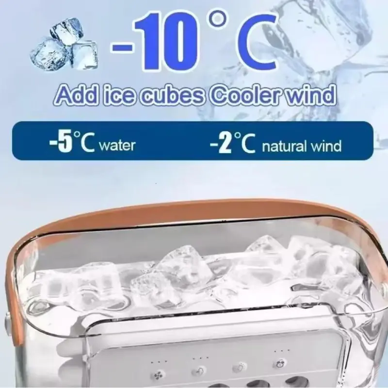 3 in 1 Fan Air Conditioner, Portable Air Cooler Fan with Led Night Light, Desktop Fan Air Conditioner, Household Appliances for Home Office, Fan Air Cooler 4