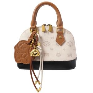 Women's Handbag Crossbody Bag, Small Dog Print Shell Bag, with Pendant Decoration, a Fashionable Women's Bag Suitable for Daily Matching, Gift for Girlfriend or Wife