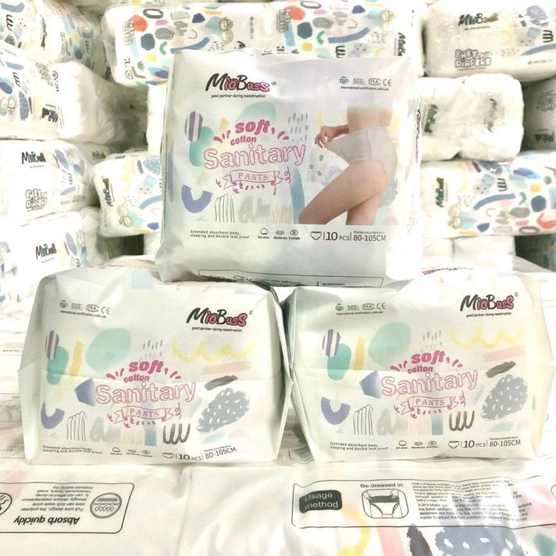 Combo 3 gói bỉm quần cho mẹ - Băng Vệ Sinh Quần Phụ Nữ Miobuss (Túi 10 Miếng Siêu Xịn)