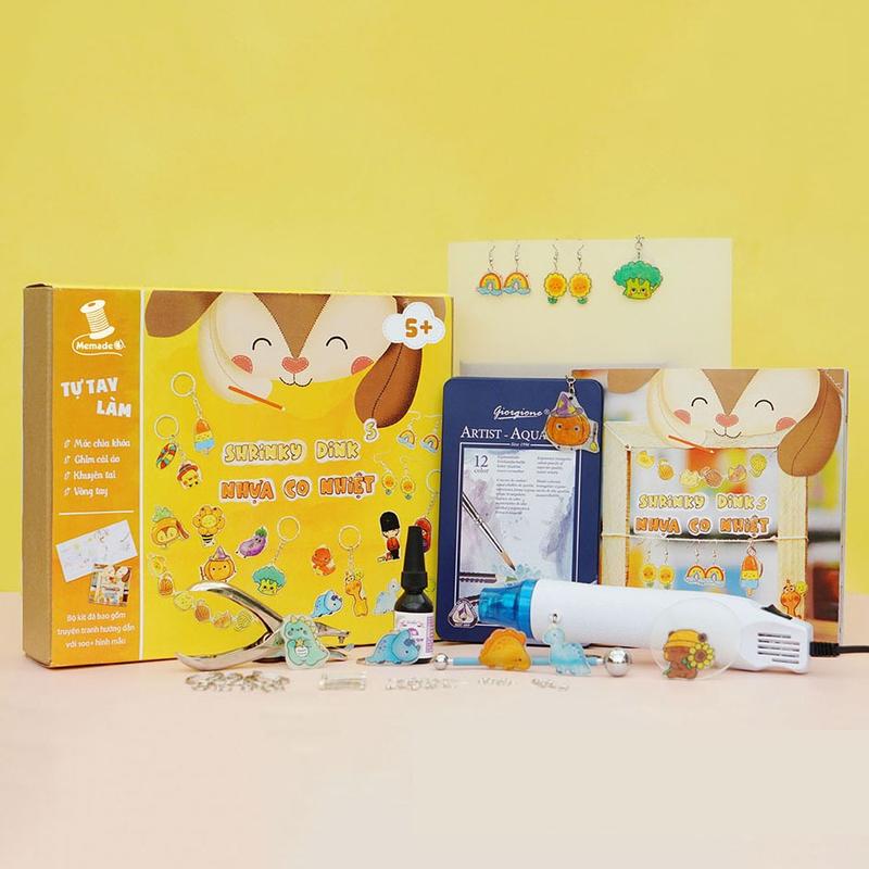 Bộ KIT nhựa co nhiệt Diy (gồm sách hướng dẫn + dụng cụ)