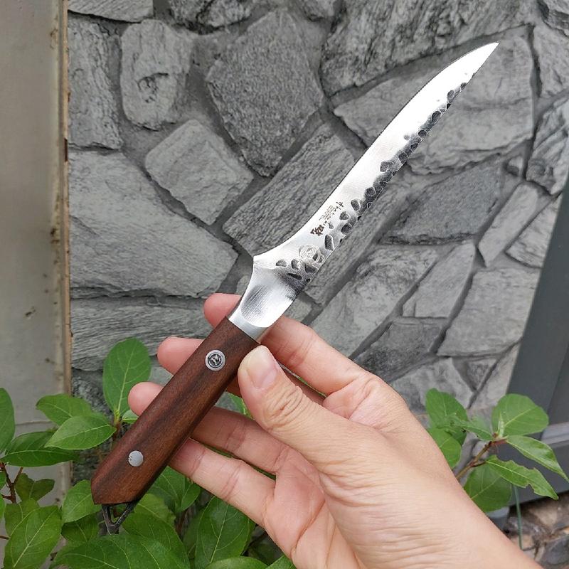 Dao Lọc Thịt Cá Dài 26cm Cán Gỗ, dao làm bếp chống rỉ, dao pha lóc thịt heo