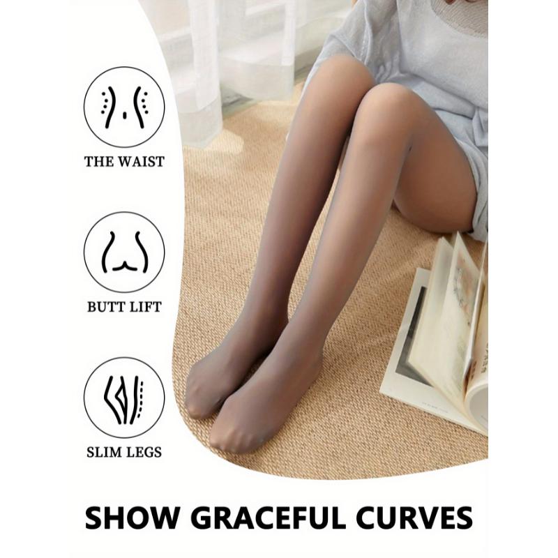 1pc 200g Autumn Winter Fluffy Shiny Sheer Punk Slimming Pantyhose Lady Baseball Modern Thin Funky Climbing Women Basketball Leggings Wet Look Sock Pants Sheer Effect Skinny High Quality 6