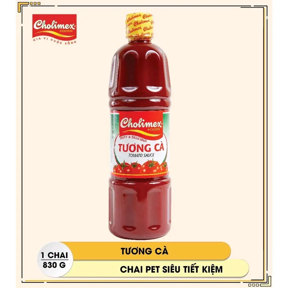 Combo 3 chai Tương cà Cholimex 830g Tặng 1 chai Nước Tương Hương Việt