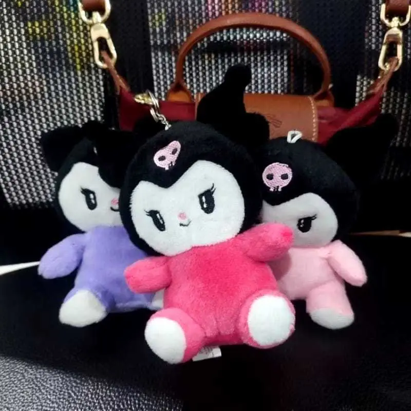 Boneka Gantungan Kunci Sanrio Kuromi bahan plush kado ulang tahun 1