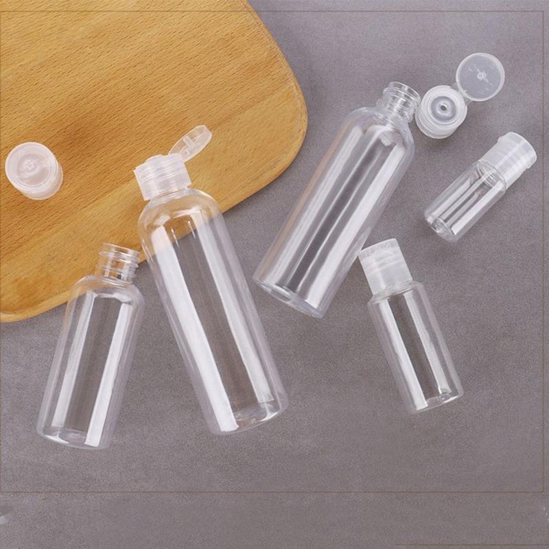  3ml-250ml Lọ chiết nắp bật Chai nhựa triết mỹ mĩ phẩm Lọ rỗng PET đựng toner tẩy trangi 