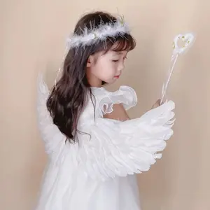 Ready siap kirim  Tongkat peri malaikat angel white putih pink LED HIGH QUALITY