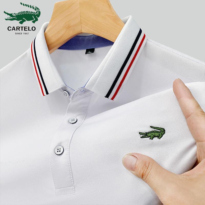 Áo Polo Nam ngắn Tay Hàng Mới Về, Thích Hợp Cho Mùa Hè, Thêu, Cổ Áo Công Sở, Áo Thun Cổ Bẻ Dáng Rộng Thời Trang Menswear Shirt 2