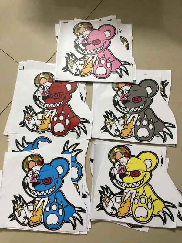 Tem Dán Gấu Quỷ Bạo dán Xe Điện xmen 133