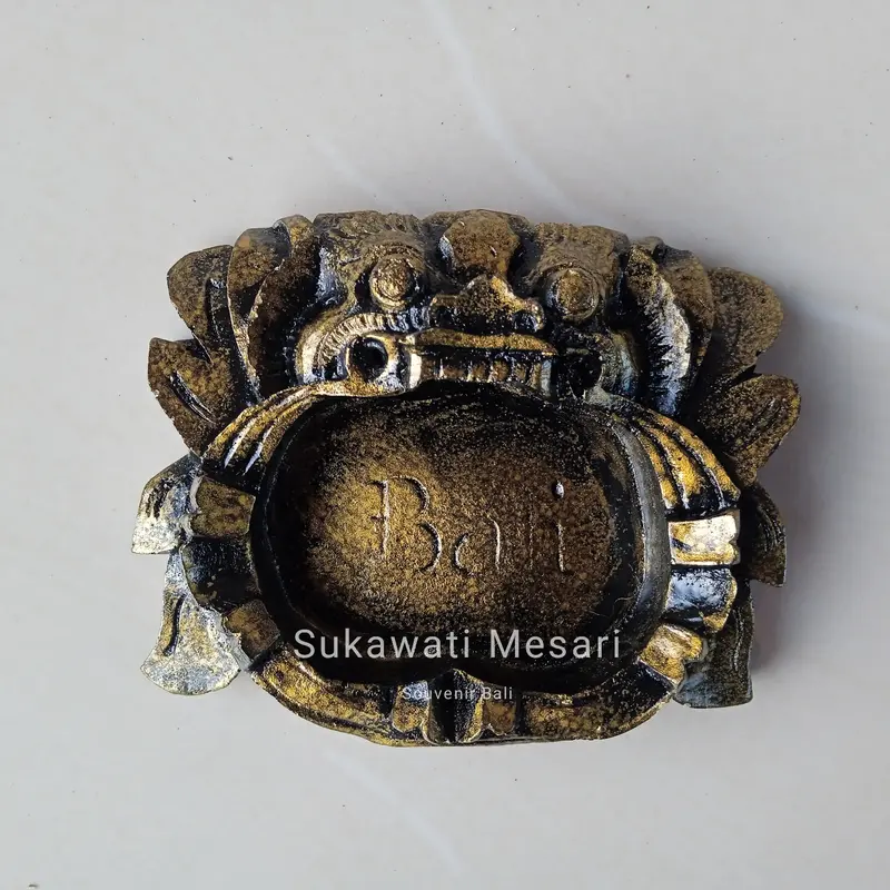 Asbak Barong Ashtray Etnik Resin Souvenir Kerajinan Khas Bali 2