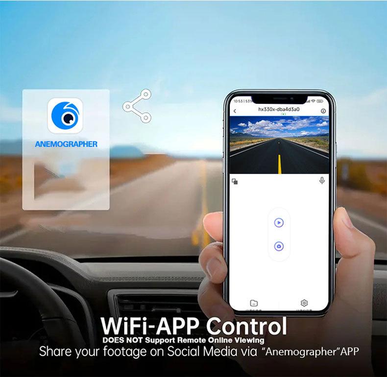 Product Introduction of [Spot Sale] Wifi Dash Cam Car Dashcam 1080P HD Car Camera Recorder Car View Cam Auto Driving Recorder 8