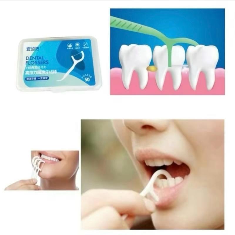Combo 12 Hộp- 600 Chiếc Tăm Chỉ Nha Khoa Tiệt Trùng, Tăm Nha Khoa Vệ Sinh Kẽ Răng Chuyên Dụng 2