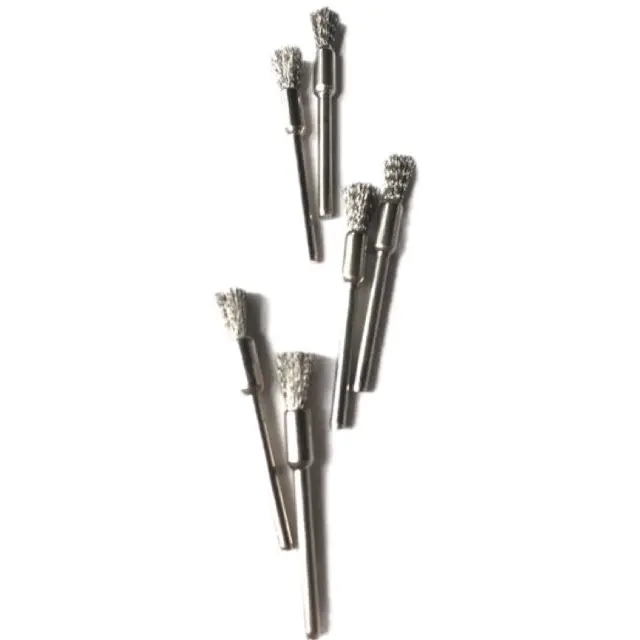 bộ 6 chổi thép màu đồng 5,16,25mm cán 3mm. 8