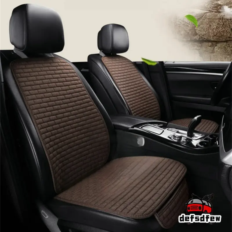 Universal Anti-slip Car Seat Cover Auto Seat Front Seat Protector Cushion Linen Fabric Car Interior Accessories Vehicle Supplies