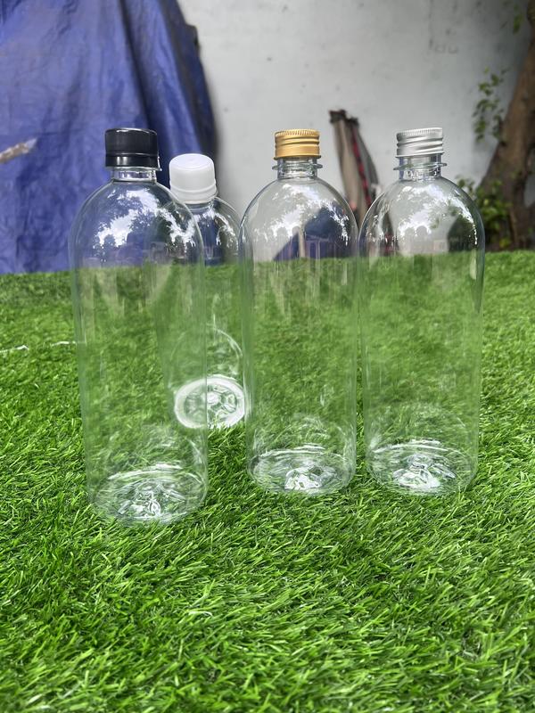  50 chai tròn 1 LÍT 1000ml đựng mật ong trà Kombucha rượu nhà nấu chai PET 