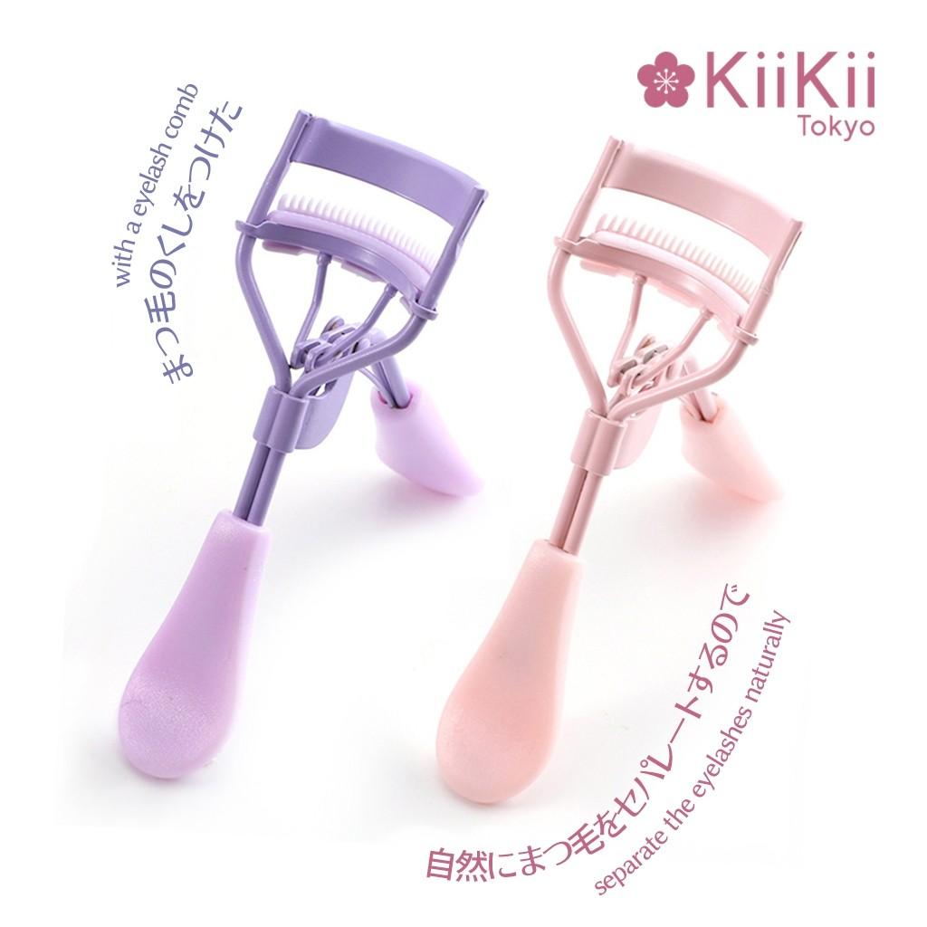 KiiKii Beauty ดัดขนตาโค้งงอนแบบมืออาชีพ ที่ดัดขนตาคุณภาพดี ดัดง่าย พร้อมหวี ตกแต่งขนตาให้ดวงตาสวยโดด