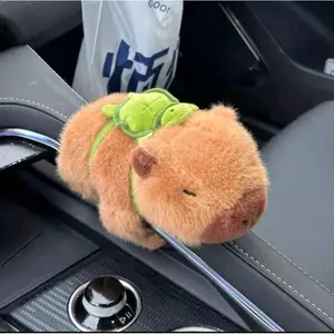 Boneka Capybarra Plush Gelang Tangan Ukuran -+18cm Capybara Maxwel clingy Kawaii Nemplok Anak Kado Asli Dolls Toys