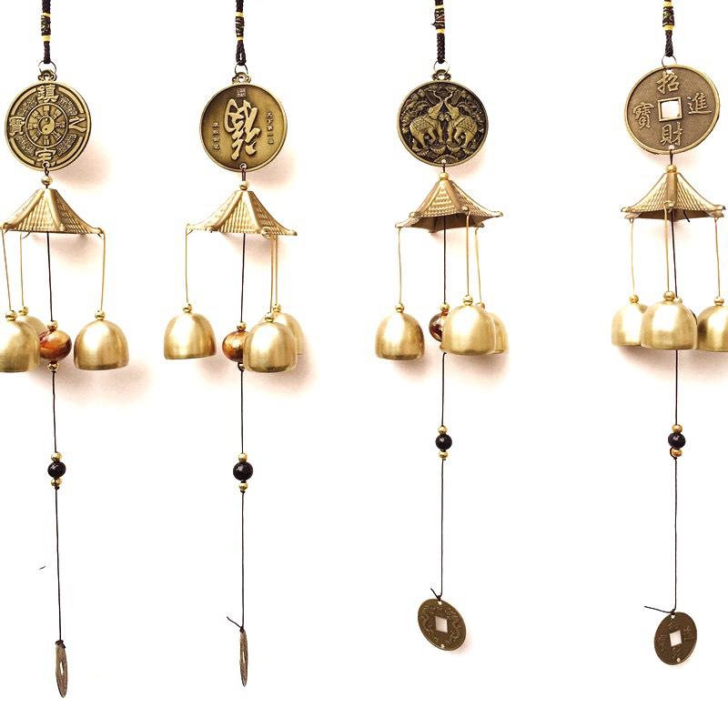 Chuông gió phong thủy ống đồng trang trí nhà cửa