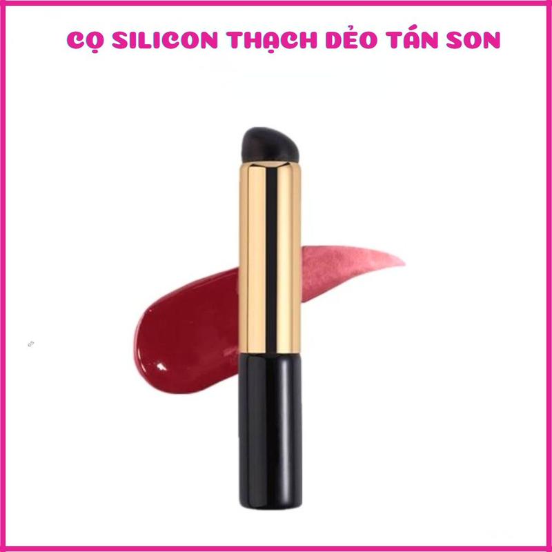 Cọ Silicon Thạch Dẻo Mềm Đa Năng Tán Môi Che Khuyết Điểm Đầu Tròn