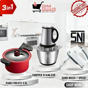 DS.ID COD GRATIS ONGKIR PAKET SEPECIAL COMBO ( BLENDER CHOPPER, PANCI PRESTO, HAND MIXER)