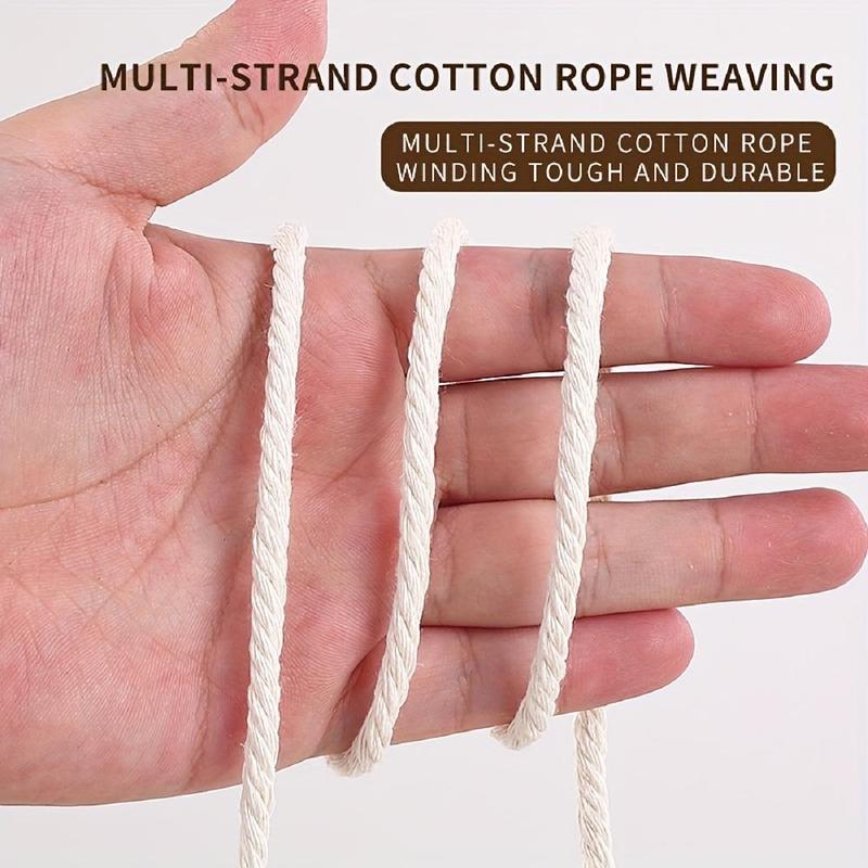 100m Handmade Braided Thread (1 Roll), Cylindrical Braided Thread, Handmade Braided Thread for DIY Craft, Sewing Supplies 5