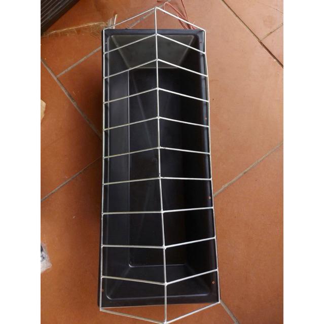 Product Introduction of Combo 3 Máng gà dài chống bới, máng ăn chống bới dài cho gà vịt khung thép mạ kẽm 4