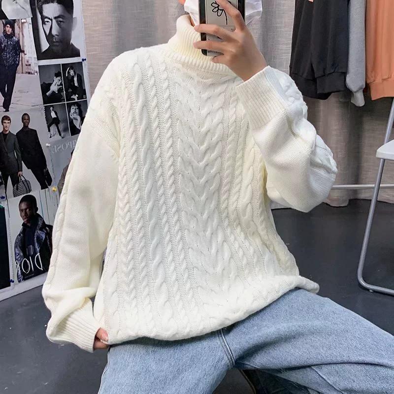 Áo Len Nam Cổ Lọ Vặn Thừng Phong Cách Ulzzang Kiểu Dáng Sweater Hàn Quốc AL41 Menswear