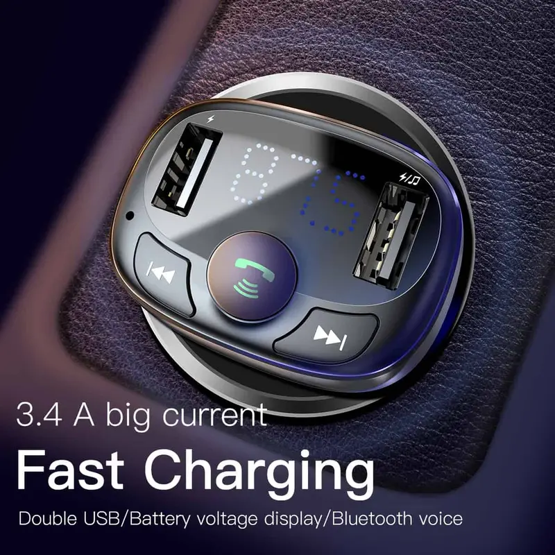 Củ sạc/ tẩu sạc đa năng trên xe hơi BASEUS S09 Pro CAR CHARGER, có BLUETOOTH kết nối không dây. 3