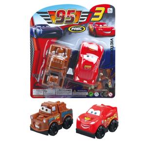 Children's Toy Car Building Blocks Assembling Cars McQueen Set (One Version Two Pieces) racing  toy  cars