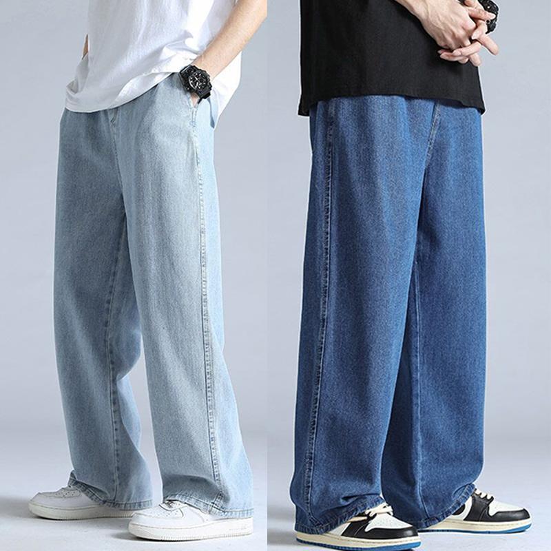 Celana Jeans Pria celana panjang pria celana kulot pria boyfriend gombrang  straight jeans baggy pants celana denim pants celana cowo oversize Loose  pants Cowok Dewasa Fit - Shop | Tokopedia