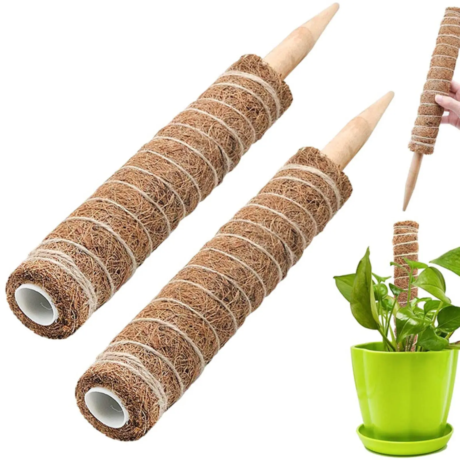 Indoor Climbing Plant Pole Convenient Coir Moss Stick Plant Support for Creepers